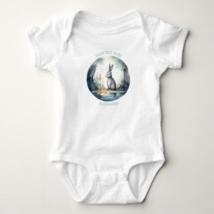 Personlig, baby, kaninkodräkt t shirt
