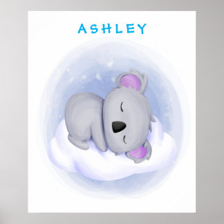 Personlig Baby Koala Poster