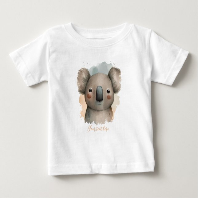 Personlig Baby Koala Tee (Framsida)