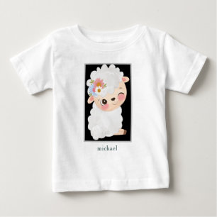 Personlig Baby Lamb T Shirt