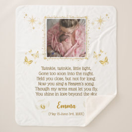 Personlig Baby Memorial Sherpa Blanket