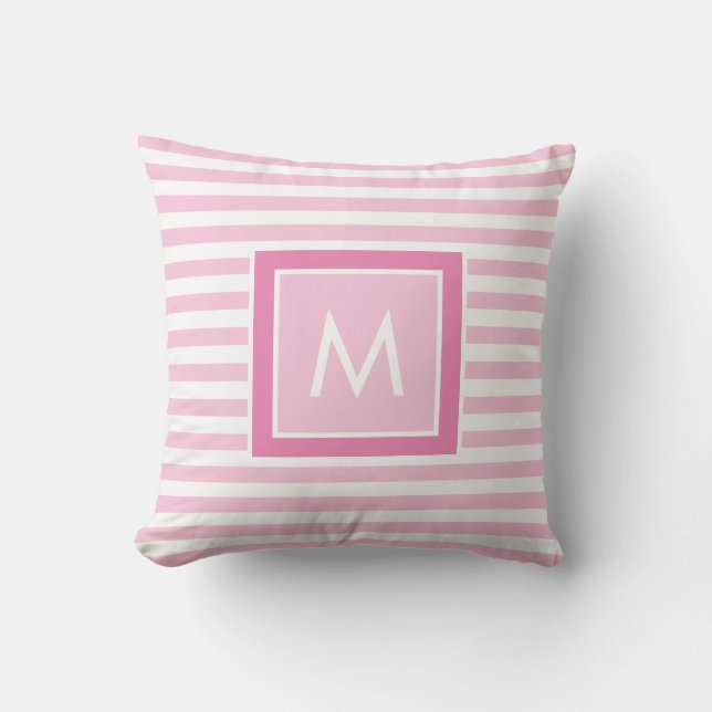 Personlig baby Monogram Kudde (Framsida)