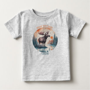 Personlig baby Moose Tee