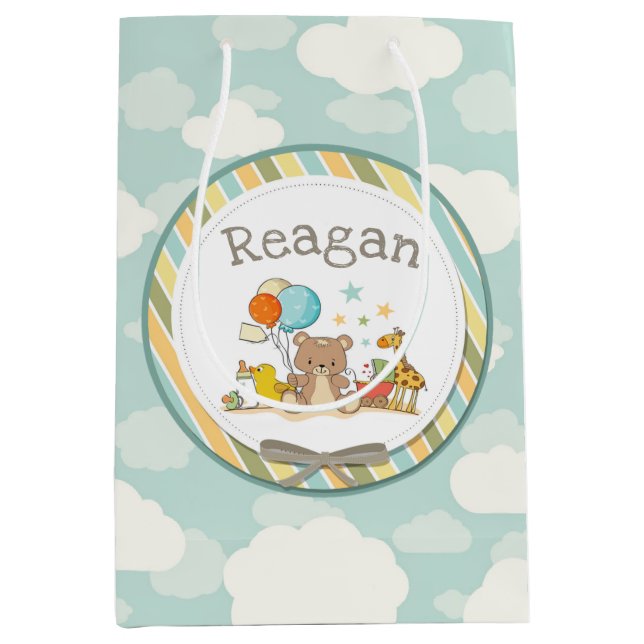 Personlig Baby Nalle Giraffe Rubber Ducky (Framsidan)