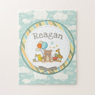 Personlig Baby Nalle Giraffe Rubber Ducky Pussel