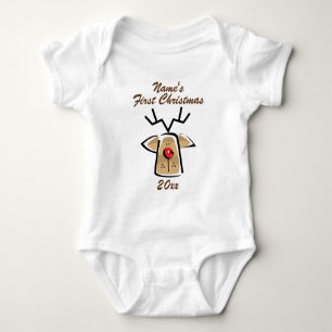 Personlig Baby Namn Första jul Tröja