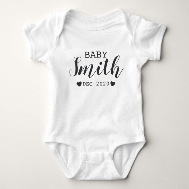 Personlig Baby Namn Gravid Meddelande T Shirt (Framsida)