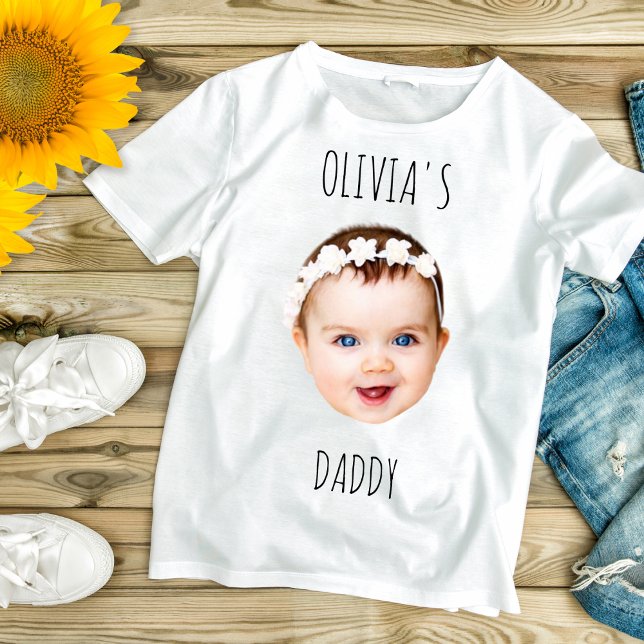 Personlig Baby Ny pappa Day Gift T Shirt (Skapare uppladdad)