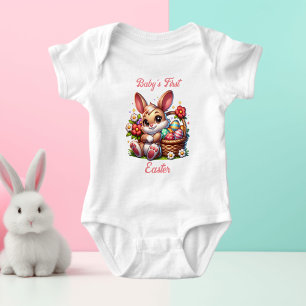 Personlig Baby Påsk Första T Shirt