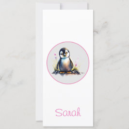 Personlig Baby Penguin-bokmärke