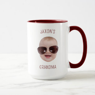 Personlig Baby Photo Baby Ansikte Gift Fars dag Mugg