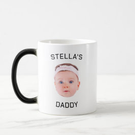 Personlig Baby Photo Pappa Gift Ansikte Magisk Mugg