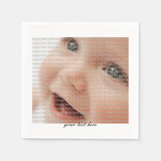 Personlig Baby Photo Party Pappersservett Set