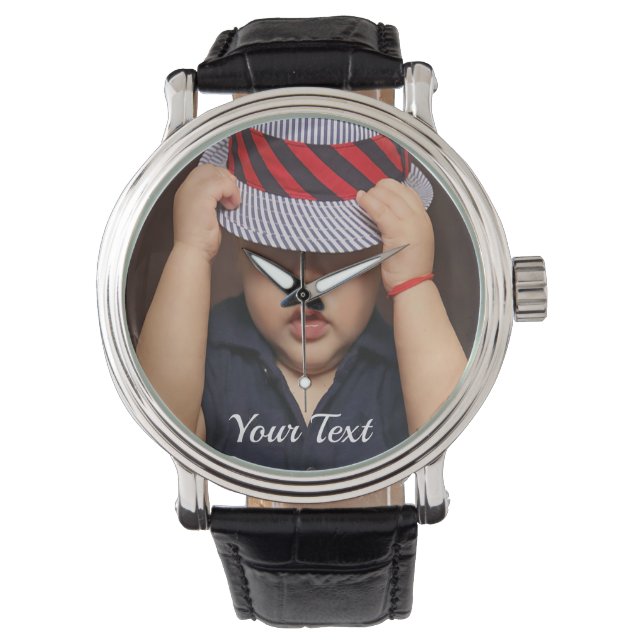 Personlig Baby Photo Watch Armbandsur (Framsida)