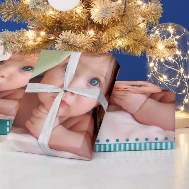 Personlig Baby Photo Wrapping Papper Presentpapper (Helgdagar)