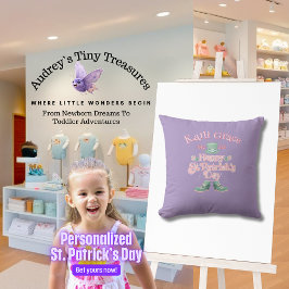 Personlig Baby Sankt Patrick Pillow-dagen Kudde