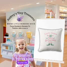 Personlig Baby Sankt Patrick Pillow-dagen Kudde