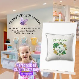 Personlig Baby Sankt Patrick Pillow-dagen Kudde