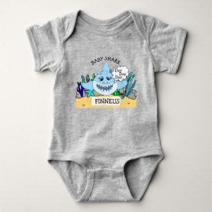 Personlig Baby Shark Baby T Shirt
