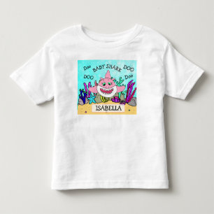 Personlig Baby Shark Baby T Shirt