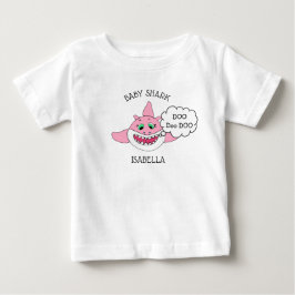 Personlig Baby Shark Baby's T Shirt