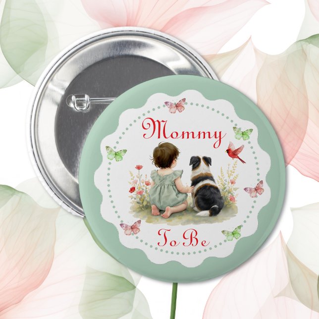 Personlig Baby Shower | Blivande Mamma Knapp (Skapare uppladdad)