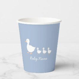 Personlig Baby Shower Blue Duckling Pappra Kopp