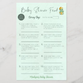 Personlig Baby Shower Feud Baby Shower Lek