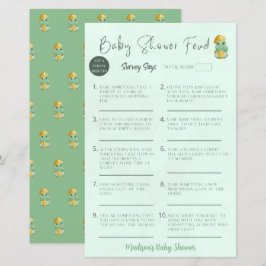 Personlig Baby Shower Feud Baby Shower Lek