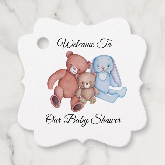 Personlig Baby Shower Gåvor Etiketter (Framsida)