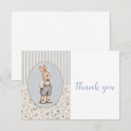 Personlig Baby Shower Inbjudan, Vintage Kanin Tack Kort