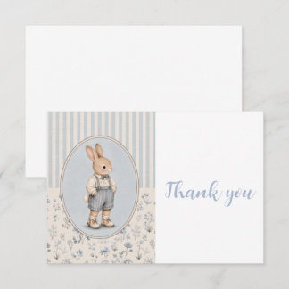 Personlig Baby Shower Inbjudan, Vintage Kanin Tack Kort