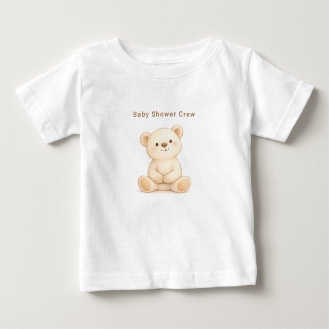 Personlig Baby Shower T Shirt (Framsida)