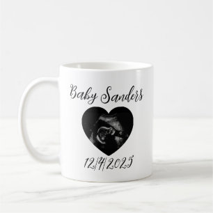 Personlig Baby Sonogram Mugg - Anpassningsbar Ultr