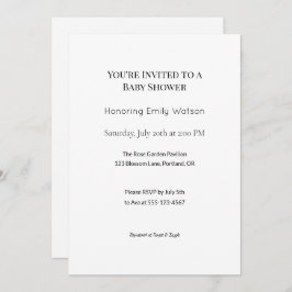 Personlig Baby Sprinkle- eller Shower-design Inbjudningar