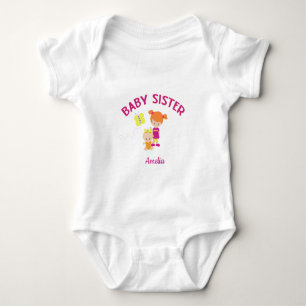 Personlig Baby syster med stor syster T Shirt