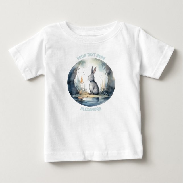 Personlig Baby T Shirt (Framsida)