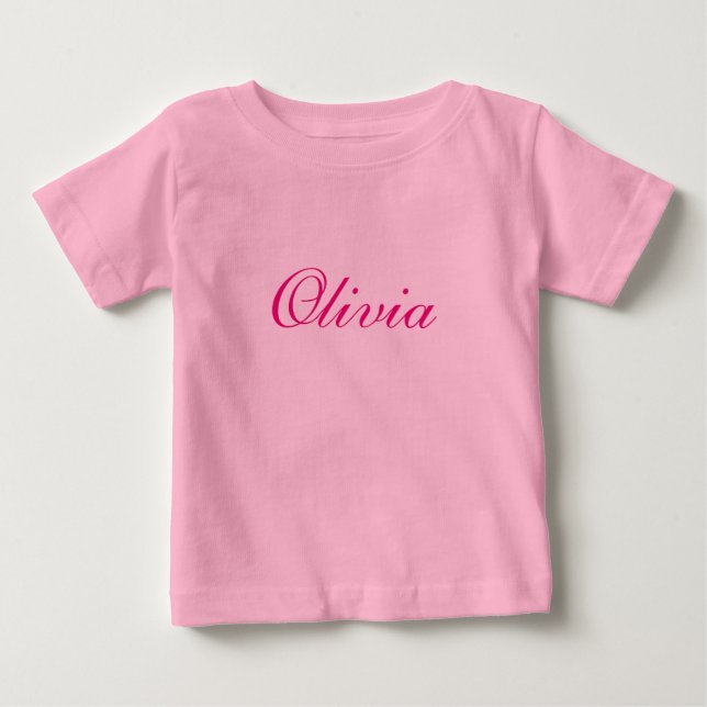 Personlig Baby T-Shirt (Framsida)
