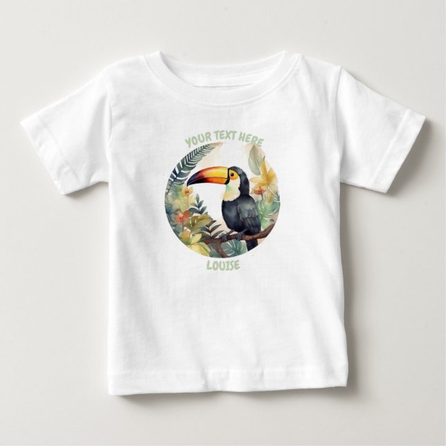 Personlig baby Toucan Tee (Framsida)