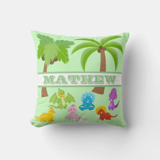 Personlig Baby Triceratops & Friends Kudde