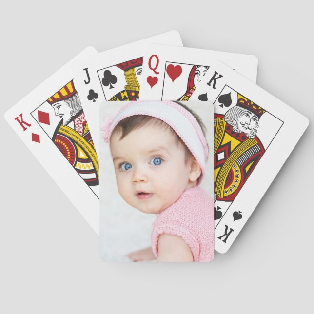 Personlig Baby/underordnat foto Casinokort (Baksidan)