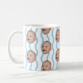 Personlig babyansikte Fars dag-present till pappa Kaffemugg