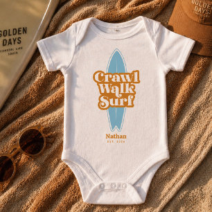 Personlig Babybodi, Kryp Gå Sörja Sommar T Shirt