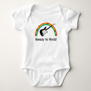 Personlig Babybody för Guitar Rock Baby T Shirt