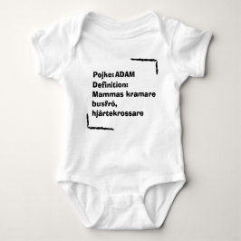Personlig Babybody med Namn , Personalized Baby  T Shirt