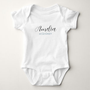 Personlig babybodysuit - Anpassat namn & födelseda T Shirt
