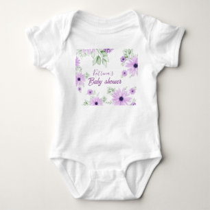 Personlig babybodysuit – Violett akvarell T Shirt