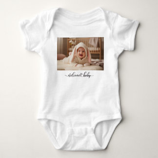Personlig babyfoto-bodysuit t shirt