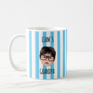 Personlig babyfoto för farfar, Första gången Kaffemugg