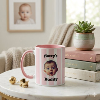 Personlig babyfoto-mugg – Anpassad för fadersdag Mugg